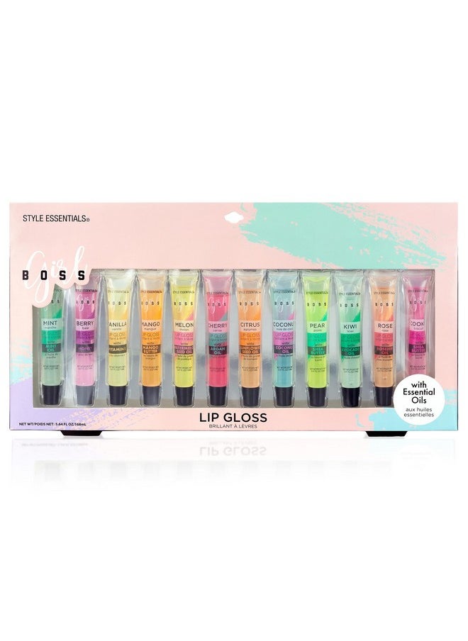 Expressions 12Pc Lip Gloss Lip Oil Collection Lip Gloss Tubes With Essential Oils Moisturizing Hydrating Lip Glosses Lip Glow Oil Hydrating Lip Balm  - Image 5