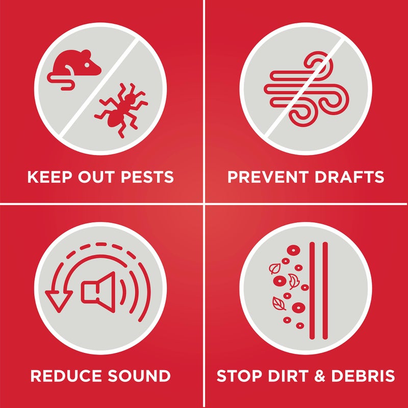 M-D Building Products Vinyl Cinch U-Shape Door Bottom Seal, Slide-On Weatherstripping Draft Stopper, Easy to Install, Fits 36â€ x 1-3/4â€ Doors, Fills 3/8â€- 3/4â€ Gaps, 43337, Brown - Image 5