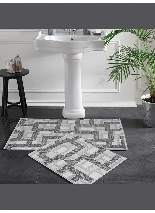 Taç Bath Mat Set Set of 2 Printed Line