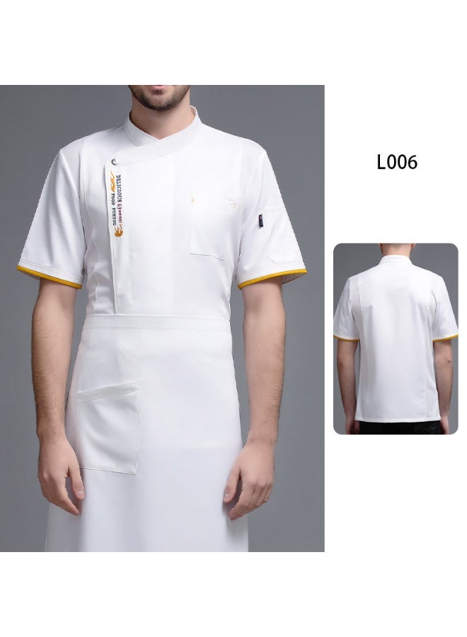 NIBEMINENT High-End  Chef Overalls Kitchen Kitchen Canteen Restaurant Restaurant Work Wear Men's and Women's Catering Autu  - Image 1