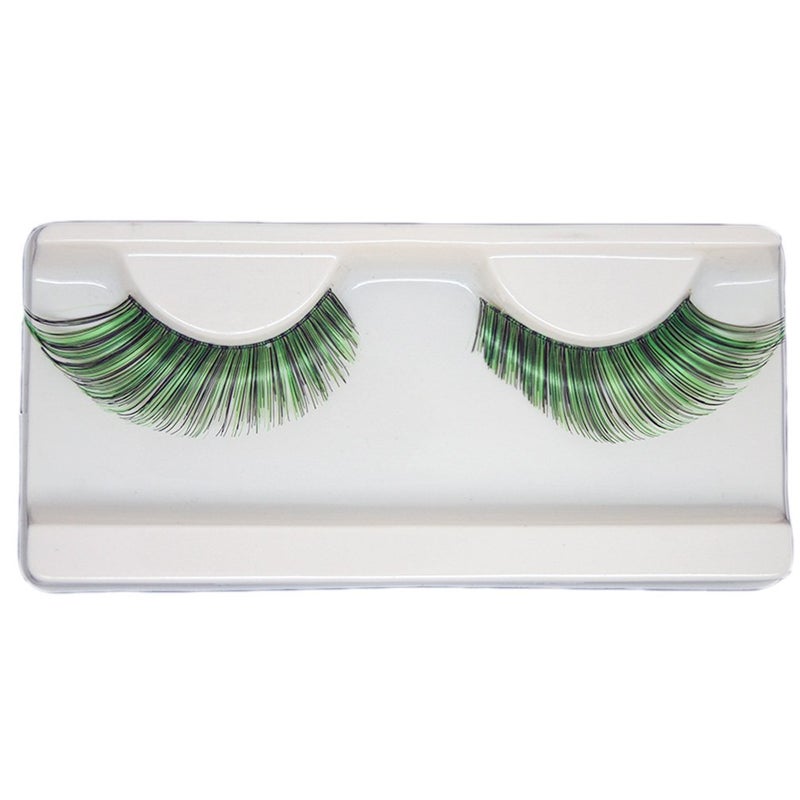 EMILYSTORES Green Fortune Teller Costume Halloween Eye Lashes For Poison Ivy Cosplay Accessories Party Looking1 Pairs - Image 1