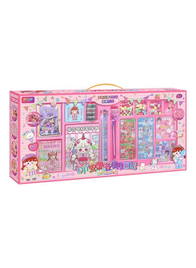 Play House DIY Quiet Book Toy 007-96 Parent-child Interaction DIY Goo Card Sticker Ruler Necklace Jewelry Wholesale-Color:YF1013  - Image 2