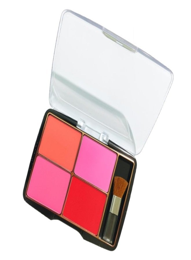 ASF 4-in-1 Blusher Palette | Natural Flush of Color | Long-Lasting Natural Glow | Shade Glow Blusher Palette Shimmery Matte Finish For All Skin Tones - 02 - Image 2