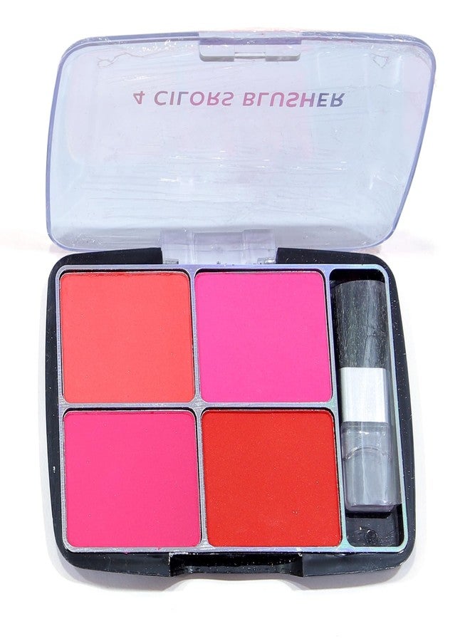 ASF 4-in-1 Blusher Palette | Natural Flush of Color | Long-Lasting Natural Glow | Shade Glow Blusher Palette Shimmery Matte Finish For All Skin Tones - 02 - Image 1