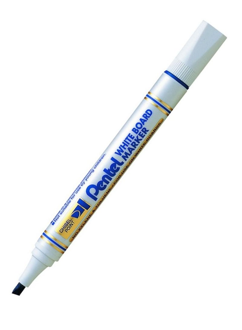 Pentel 3-Piece White Board Marker Chisel Tip Blue Ink - Image 2