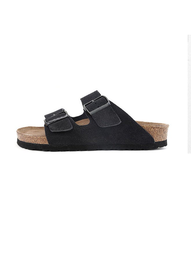 New Hot Plus Size Cork Slippers Men's And Women's Same Style Casual Student Fashion Sandals Trendy Boken Shoes