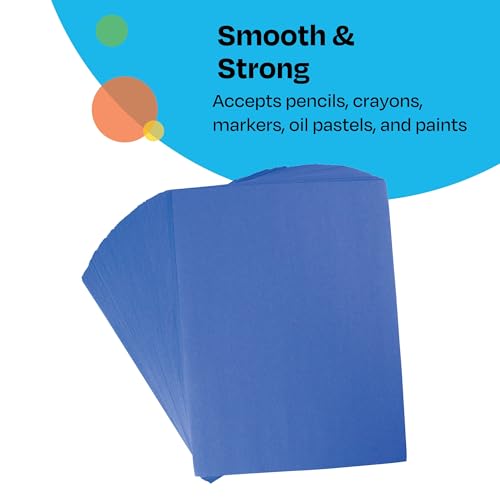 Childcraft Construction Paper, 9 x 12 Inches, Blue, 500 Sheets - Image 4