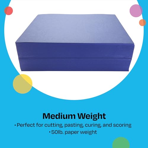 Childcraft Construction Paper, 9 x 12 Inches, Blue, 500 Sheets - Image 3