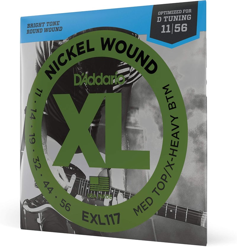 D'Addario XL Nickel Electric Guitar Strings - EXL117 - Image 1