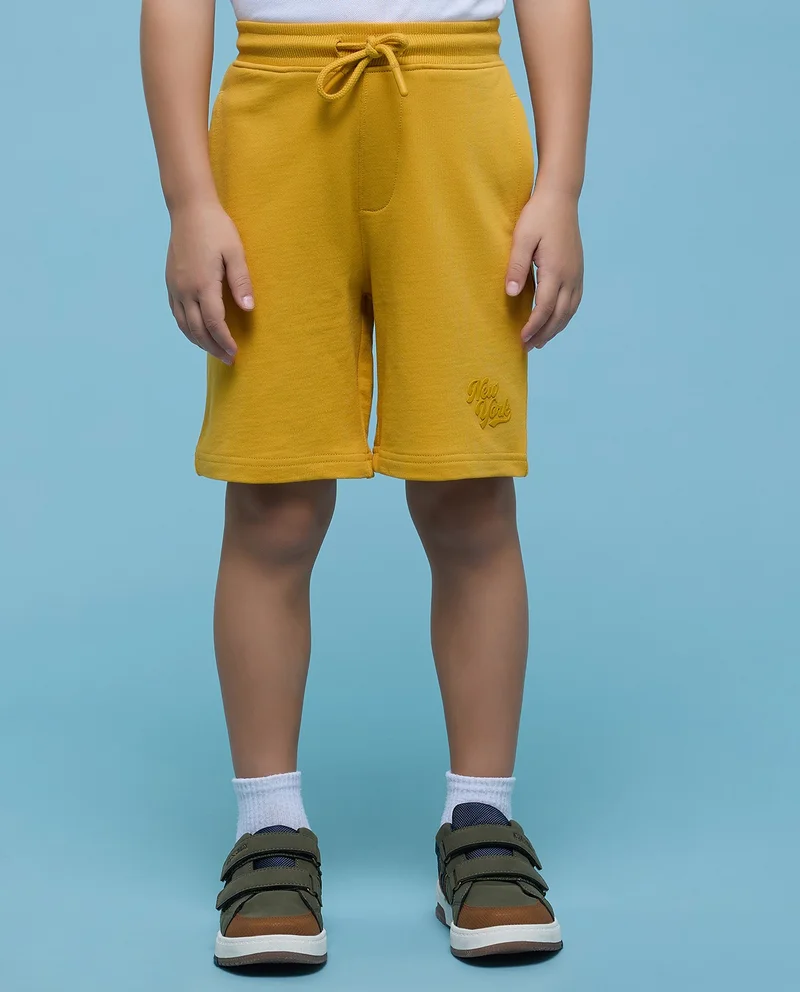 R&B Printed Shorts with Drawstring Waist