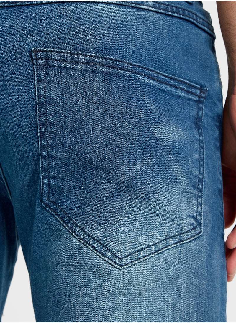 BRAVE SOUL - Denim Multi Stitch Detail Jeans - Image 1
