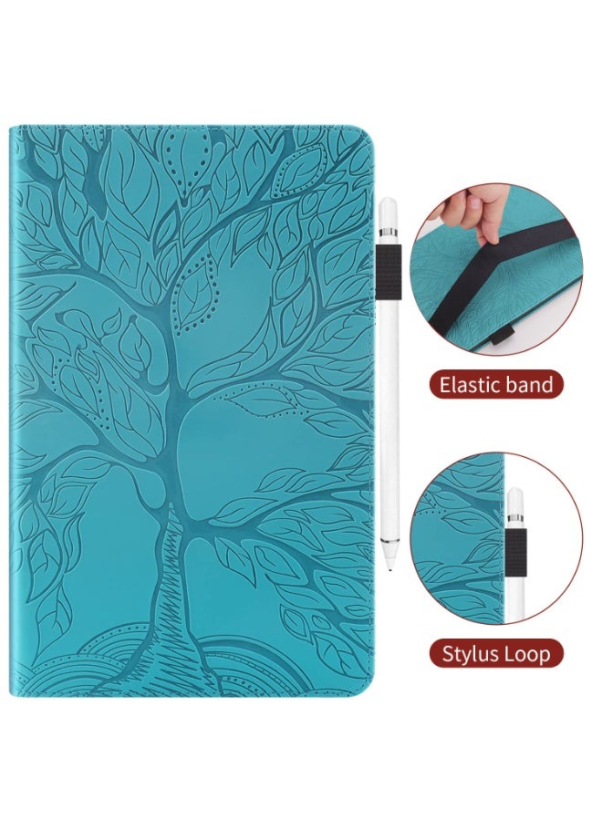 عام غطاء لوحي متوافق مع هونور باد X7 8.7 بوصة 2025: غطاء محفظة من جلد PU مع نقش شجرة الحياة، واقٍ من الصدمات مع حامل وفتحة بطاقة. - Image 3