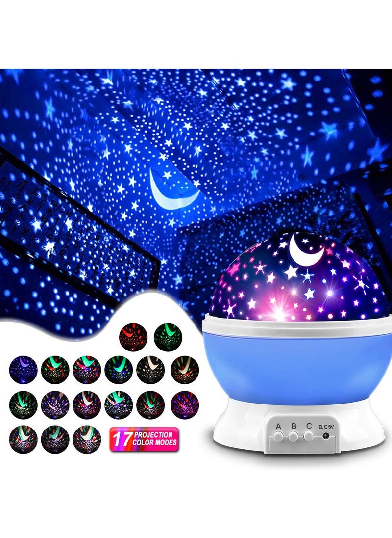 Generic Star Projector, Durable And Portable Night Light Lamp, Lightweight And Compact Projection Lamp, Noiseless Colorful LED Starry Sky Lamp For Kids Bedroom Decor, (1pc, Blue)  - Image 3