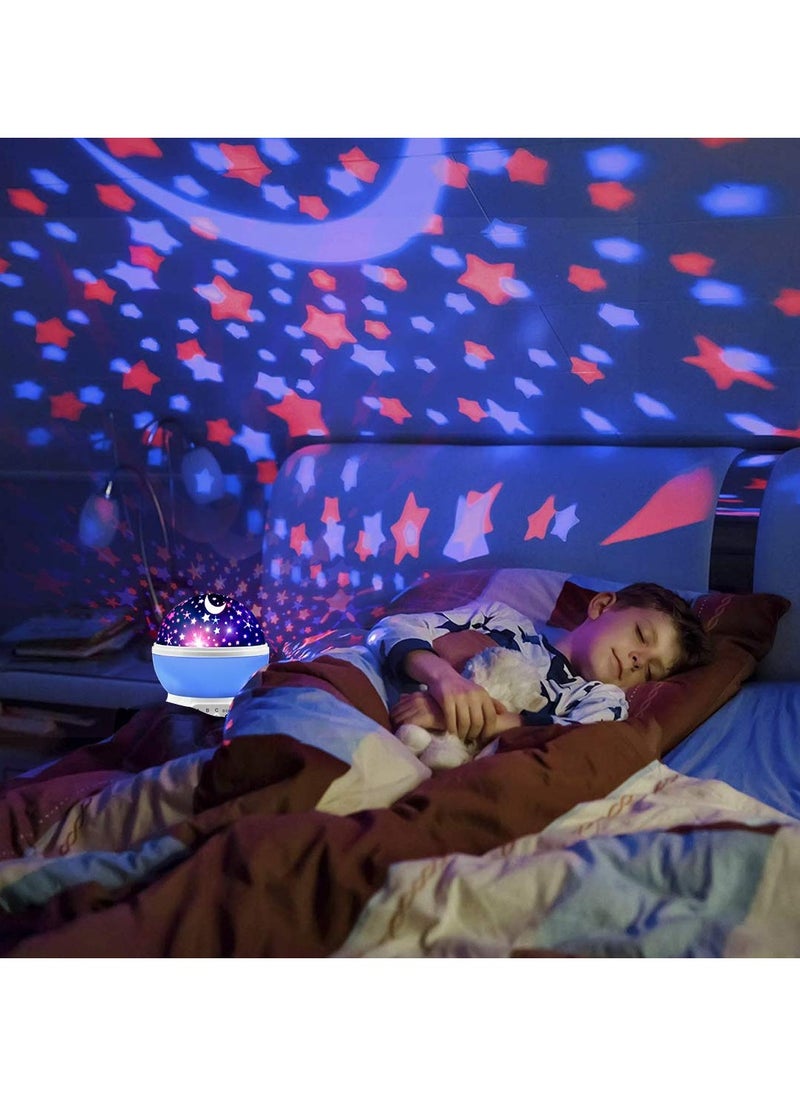 Generic Star Projector, Durable And Portable Night Light Lamp, Lightweight And Compact Projection Lamp, Noiseless Colorful LED Starry Sky Lamp For Kids Bedroom Decor, (1pc, Blue)  - Image 4