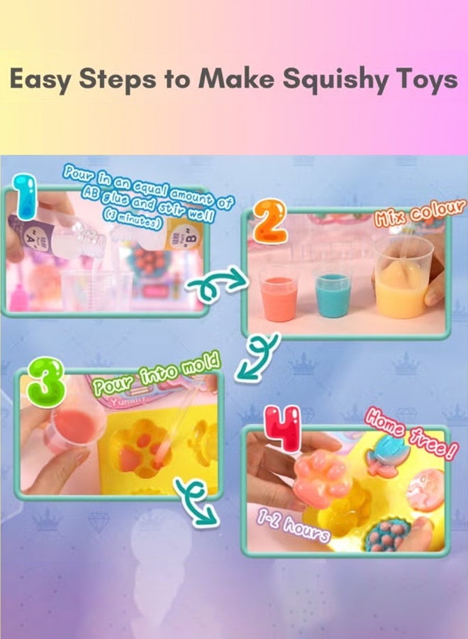 Sweet Life Squishy Toys DIY Kit for Kids - Fidget Toys - Gift for Girls Boys - Image 3