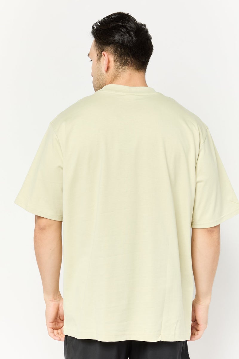New Balance Men Sportswear Fit Short Sleeve Outdoor T Shirt, Khaki  - Image 3