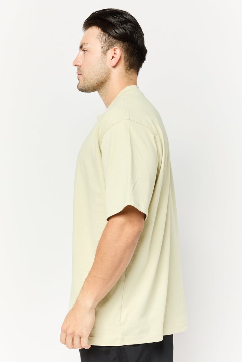 New Balance Men Sportswear Fit Short Sleeve Outdoor T Shirt, Khaki  - Image 4
