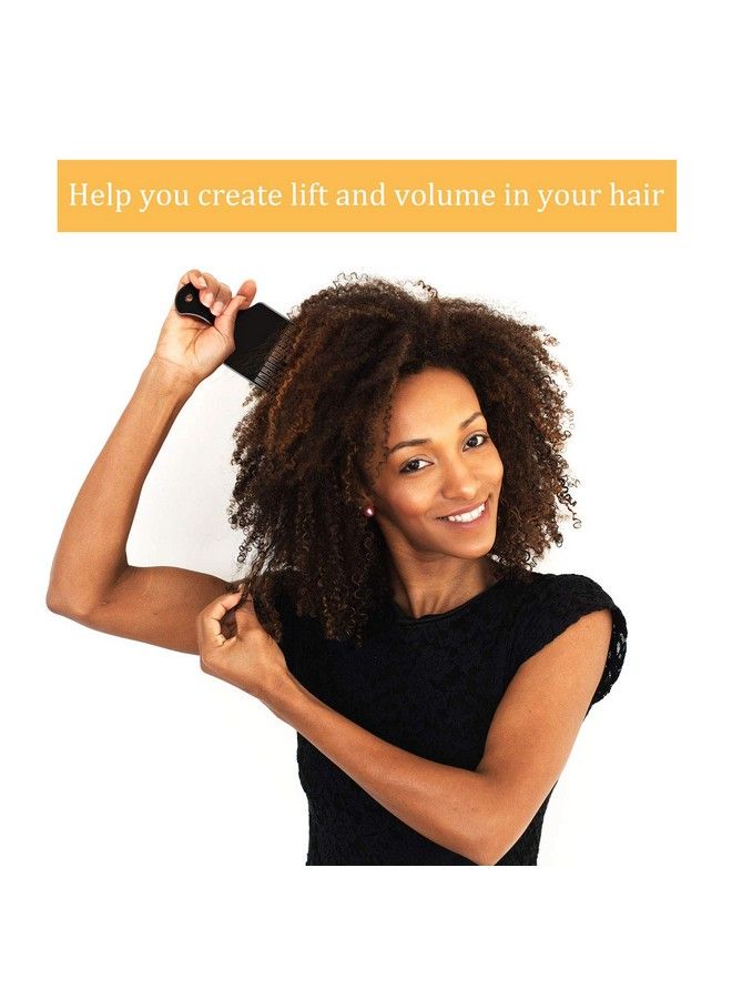 Yaomiao 6 Pieces Plastic Wide Hair Pick Comb 6.5 Inch Smooth Hair Pick Comb Afro Hair Comb Hairdressing Styling Tool For Natural Curly Hair (Black) - Image 4