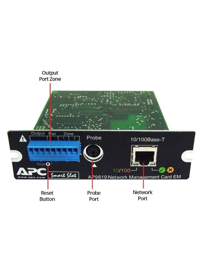 APC UPS 10/100 Network Management Card EM AP9619 (Renewed) - Image 2