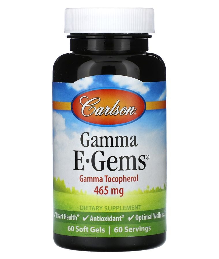 Carlson Gamma E-Gems 465 mg 60 Soft Gels