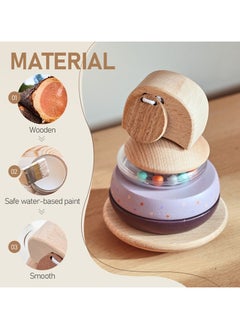 General Baby's hands-on brain stacking shape set of post toys wooden toddler early education puzzle elephant building block set of posts  - Image 1