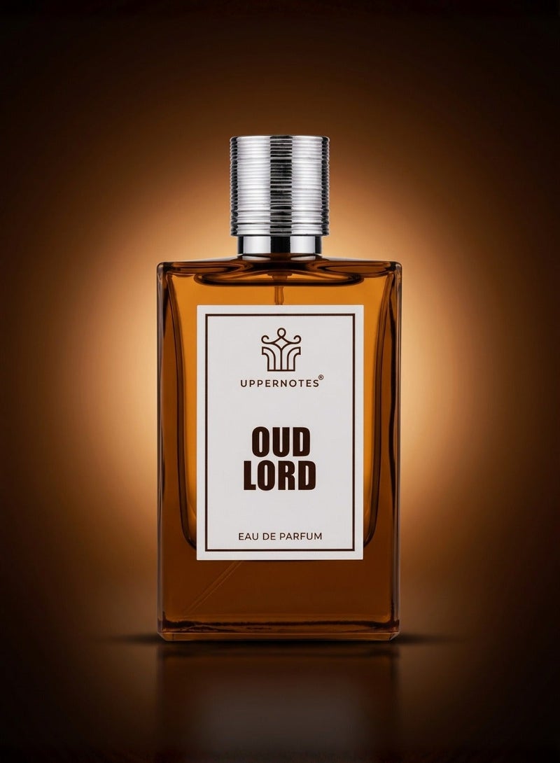 UpperNotes Oud Lord EDP Unisex 80ml | Sweet Praline Rose Vanilla Agarwood | Rich Floral Oriental Long Lasting Fragrance UAE - Image 4