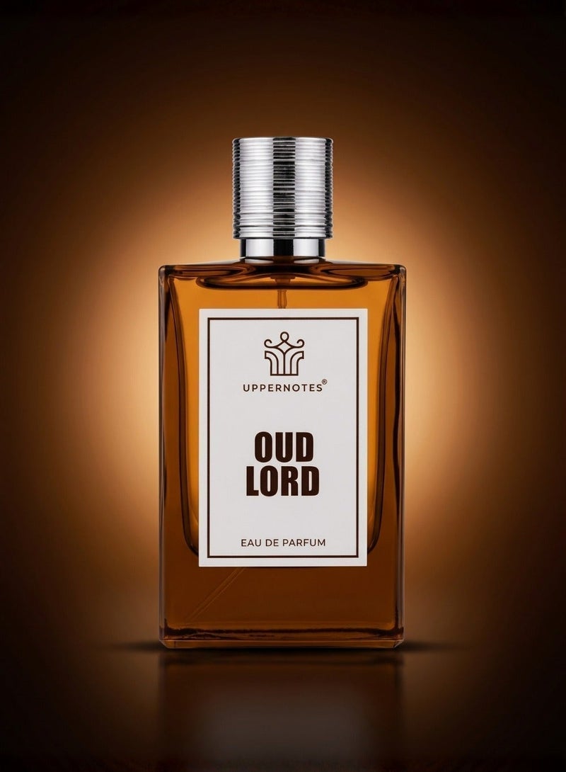 UpperNotes Oud Lord EDP Unisex 80ml | Sweet Praline Rose Vanilla Agarwood | Rich Floral Oriental Long Lasting Fragrance UAE - Image 5