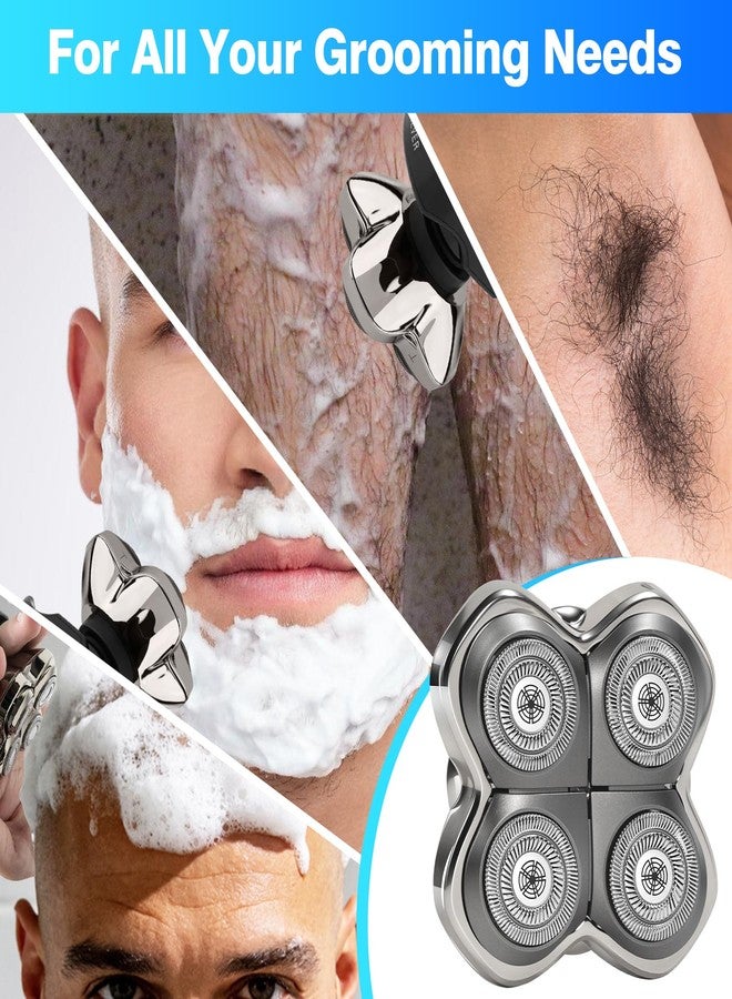 Chendssfkd 3 Pack Pro 4 Shaver Replacement Heads Compatible with Skulls Pitbulls Series Gold PRO, Silver PRO, Platinum/Diamond PRO, Butterfly Kiss PRO Head Shavers - Image 5