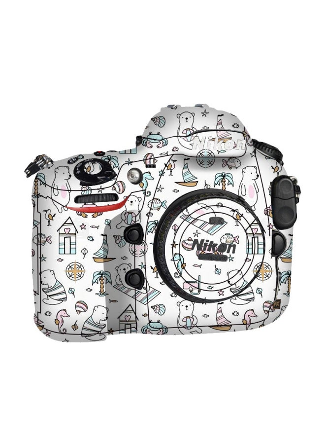 Generic Walking Donkey Suitable For Nikon SLR Camera Sticker D810 Body Sticker Lens Sticker Full Pack Color Change Film-Color:Bear Color  - Image 1