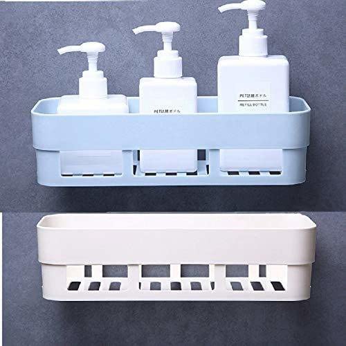 Jaravik Pack of 2 Plastic Wall Bathroom Storage Plastic Wall Shelf (Number of Shelves - 2, Multicolor)  - Image 1