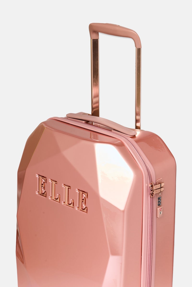 ELLE 51,5-Inch Hardshell Check In Spinner Luggage, Rose Gold - Image 4