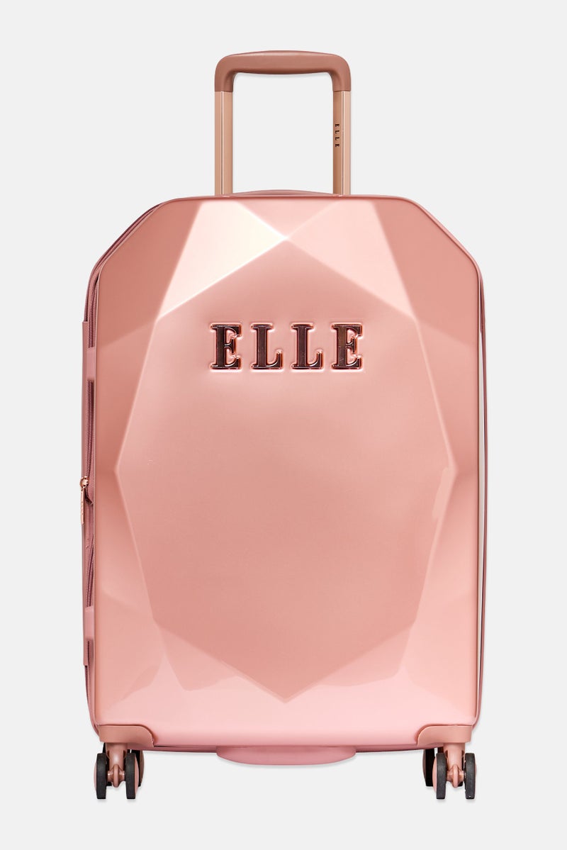 ELLE 51,5-Inch Hardshell Check In Spinner Luggage, Rose Gold - Image 1