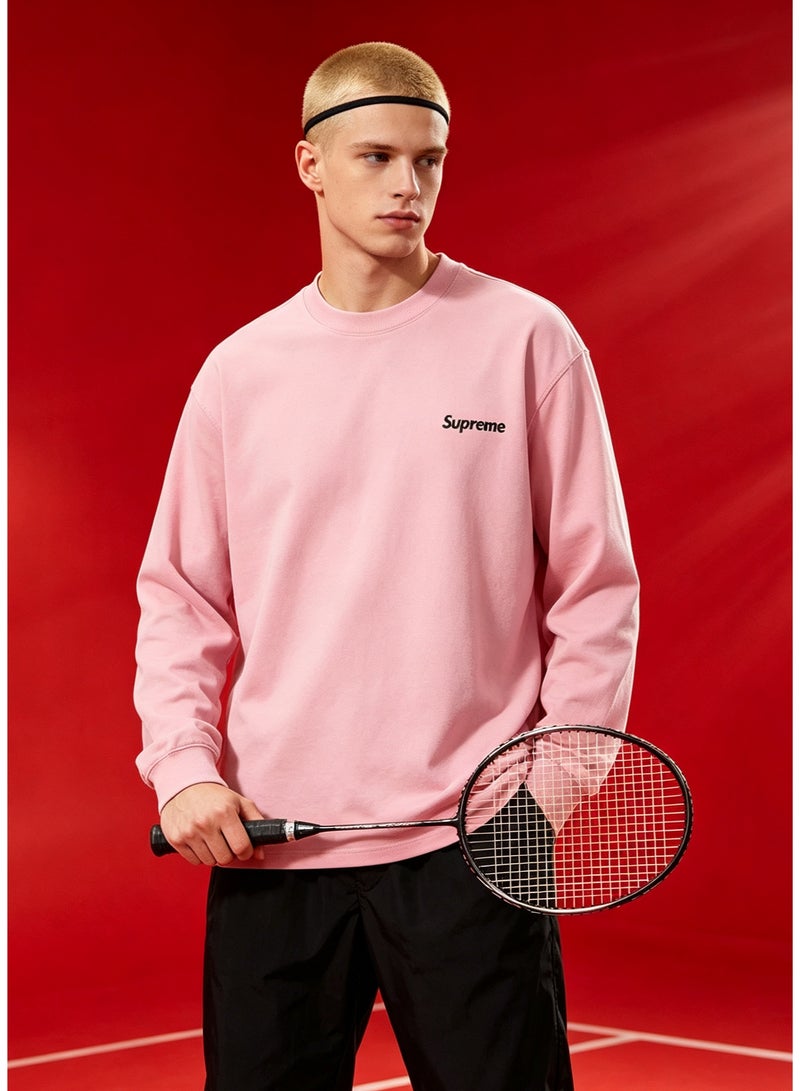 SUPREME men and women spring and autumn cotton loose long sleeve T-shirt - Image 5