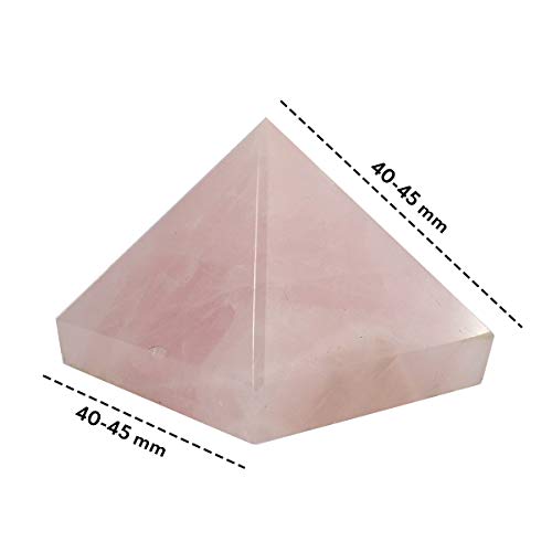 Crystu Natural Rose Quartz Pyramid for Reiki Healing and Crystal Healing Stone Pyramid Size 40-45 mm (Color : Pink) Pack of 1 pc - Image 5