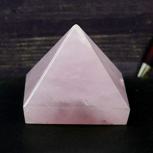 Crystu Natural Rose Quartz Pyramid for Reiki Healing and Crystal Healing Stone Pyramid Size 40-45 mm (Color : Pink) Pack of 1 pc - Image 2