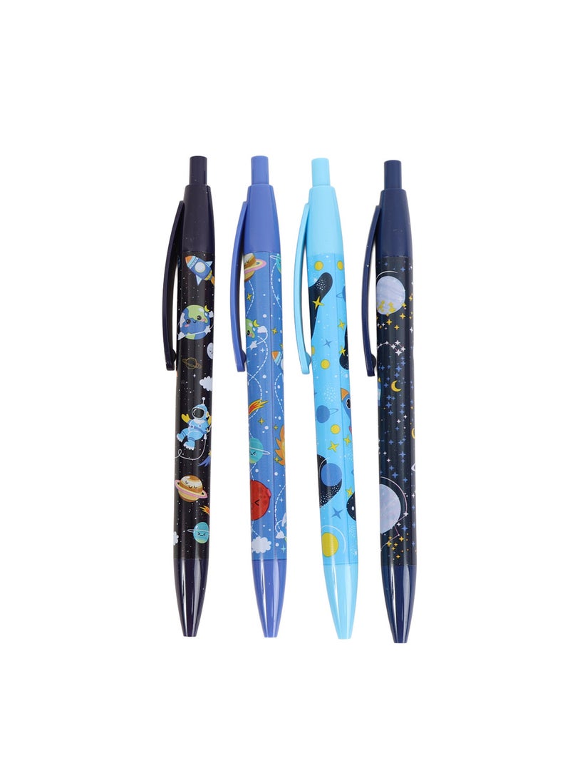 Midi Space Theme Ball Pen Set - 4pcs - Image 5