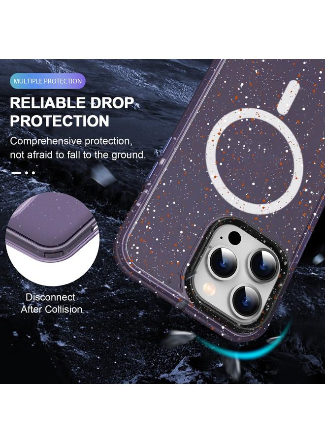 زبون جراب لهاتف iPhone 13 Pro مزود بغطاء ملون من مادة TPU الهجينة Magsafe PC Ink-Splash - Image 4