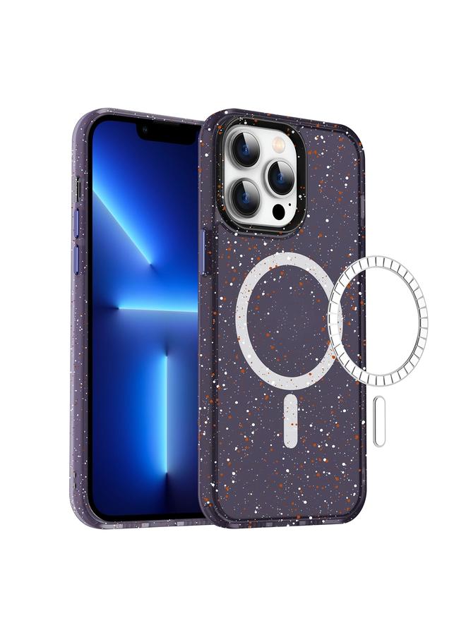 زبون جراب لهاتف iPhone 13 Pro مزود بغطاء ملون من مادة TPU الهجينة Magsafe PC Ink-Splash - Image 1