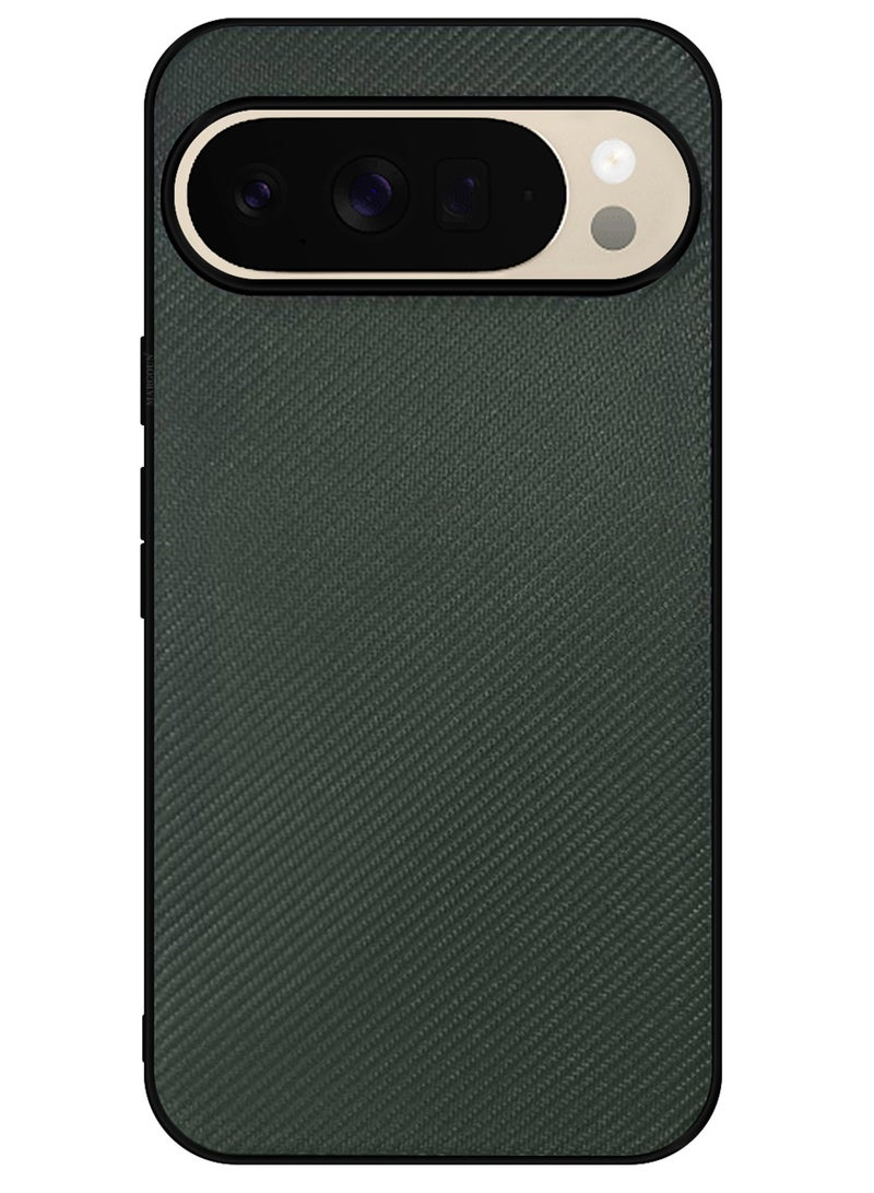 Full Carbon Style Laminated Shock Resistant Case for Pixel 10 Pro XL- Green - Image 3