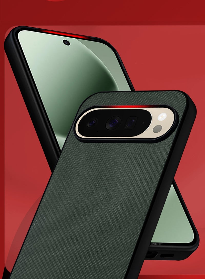 Full Carbon Style Laminated Shock Resistant Case for Pixel 10 Pro XL- Green - Image 2