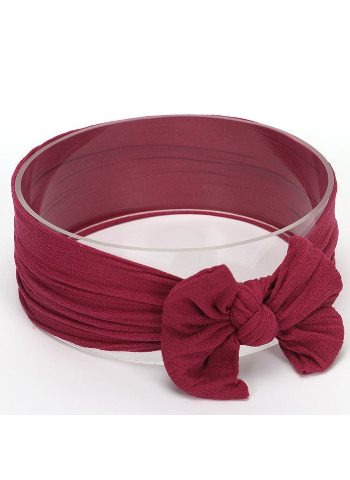 Generic - Bow shaped baby headband Grape Purple - Image 1