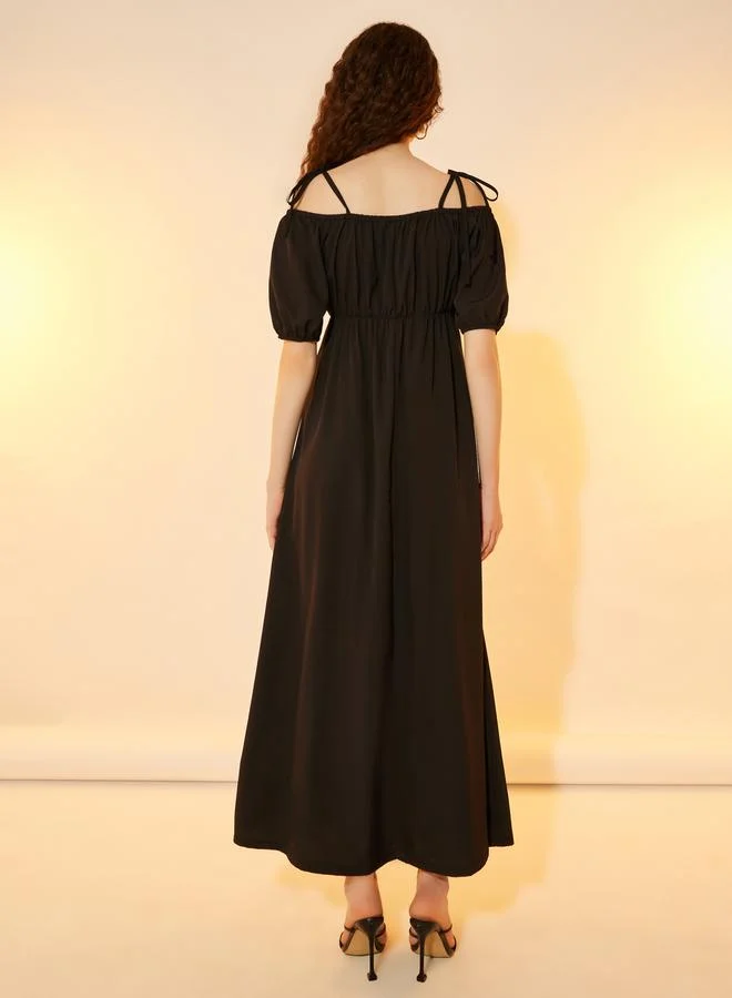 Take Two Cold Shoulder Dress