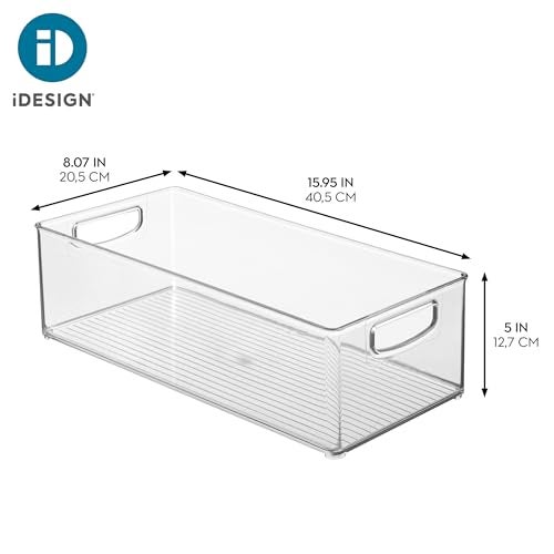 InterDesign iDesign Stackable Storage Bin - Organizer Bin for Kitchen and Pantry, Clear, Made in USA - Image 4