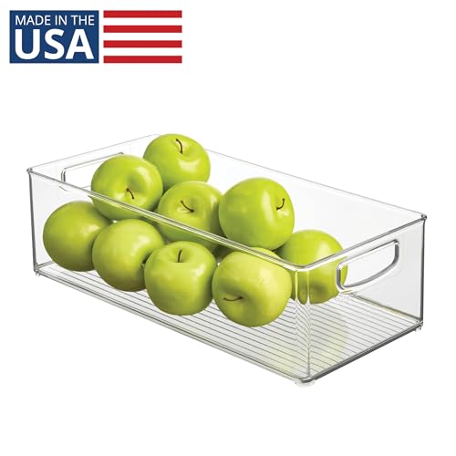 InterDesign iDesign Stackable Storage Bin - Organizer Bin for Kitchen and Pantry, Clear, Made in USA - Image 2