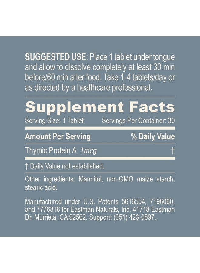 ProBoost Thymic Protein A Tablets (1 McG TPA) - Immune System Support Supplement - All Natural, Non-GMO, Fast-Dissolve Sublingual Tablets - 30 Tablets - Image 5
