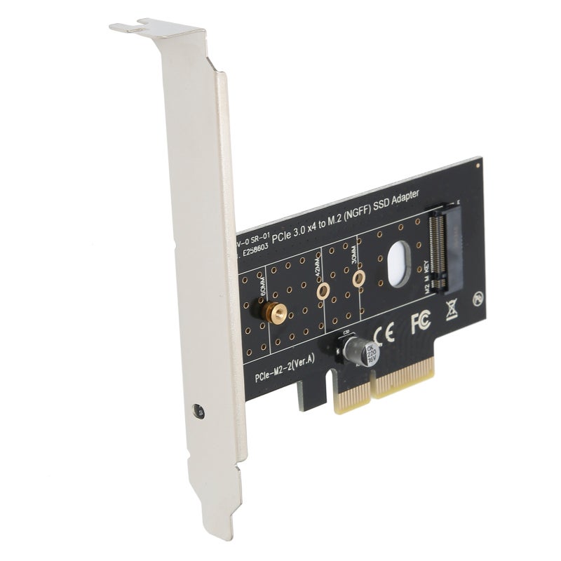 بطاقة محول SSD: PCIe 3.0 X4، قابلة للربط والاستخدام، تدعم محركات الأقراص الصلبة M.2 NGFF بأحجام 2230 2242 2260 2280 - متوافقة مع الإصدارات السابقة من PCIe 1.0 و 2.0، وتعزز أداء سرعة أجهزة الكمبيوتر المكتبية - Image 4