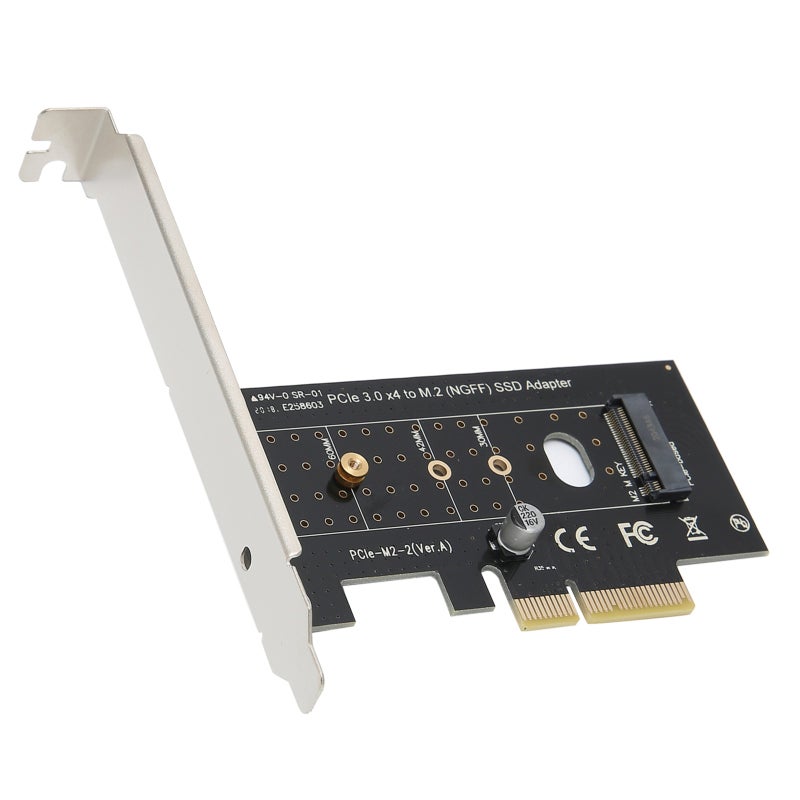 بطاقة محول SSD: PCIe 3.0 X4، قابلة للربط والاستخدام، تدعم محركات الأقراص الصلبة M.2 NGFF بأحجام 2230 2242 2260 2280 - متوافقة مع الإصدارات السابقة من PCIe 1.0 و 2.0، وتعزز أداء سرعة أجهزة الكمبيوتر المكتبية - Image 3