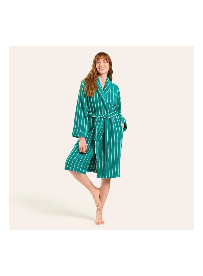 Zsa Zsa Zsu Solid Dark Green Bathrobe