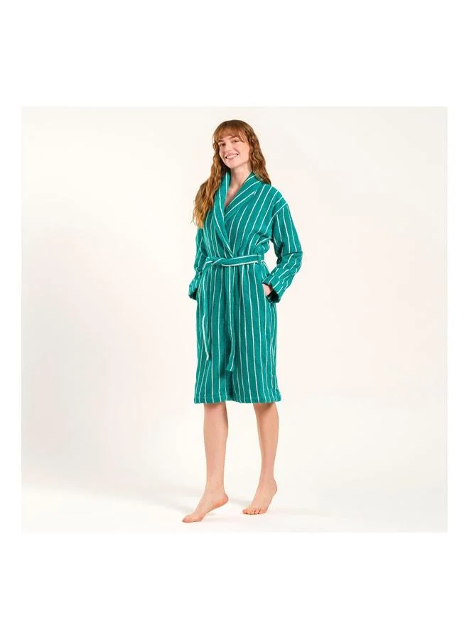 Zsa Zsa Zsu Solid Dark Green Bathrobe