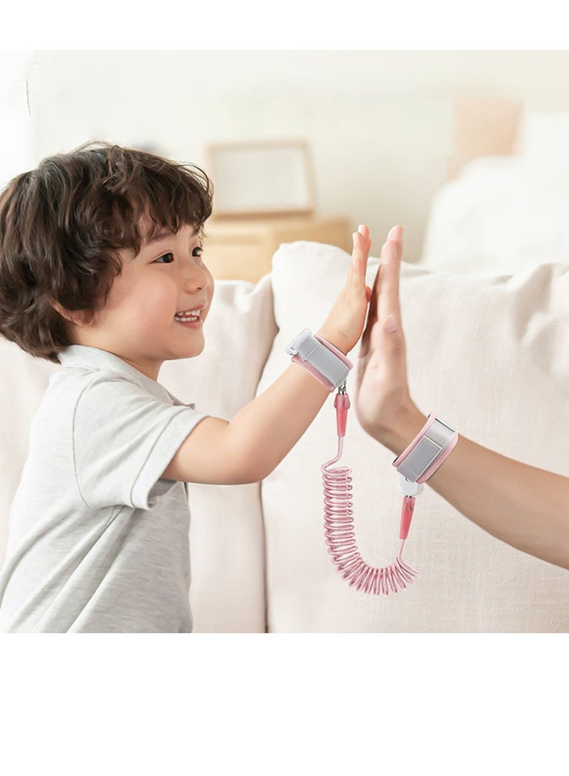 Velaurs Lockable Toddler Safety Belt, Anti-Lost Wristband, Children's Walking Safety Belt Suitable for Outdoor Travel Pink - Image 4